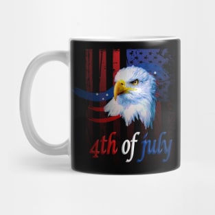 Happy 4th July American Eagle Mug